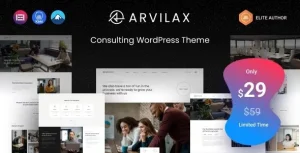 Arvilax – Business Consulting WordPress Theme