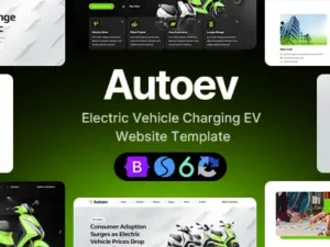 Autoev Electric Vehicle Charging Website Template