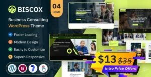 Biscox Business Consulting WordPress Theme