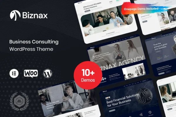 Biznax – Business Consulting WordPress Theme