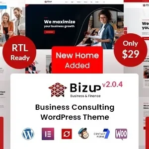 Bizup – Business Consulting WordPress Theme