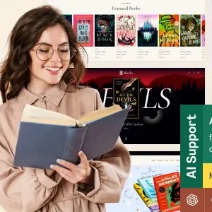 Blacks – Bookstore, Book Cafe & Writer WordPress Theme