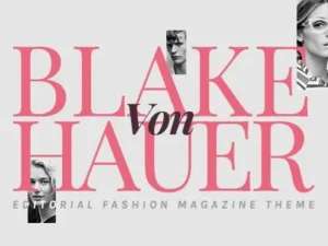 Blake von Hauer – Editorial Fashion Magazine Theme