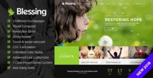 Blessing – Responsive WordPress Theme for Church Websites