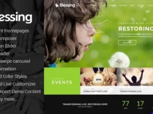 Blessing – Responsive WordPress Theme for Church Websites