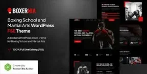 Boxernia – Boxing School & Martial Arts FSE WordPress Theme