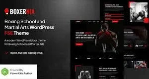 Boxernia – Boxing School & Martial Arts FSE WordPress Theme