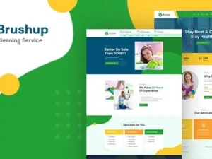 Brushup – Cleaning Service Company WordPress Theme