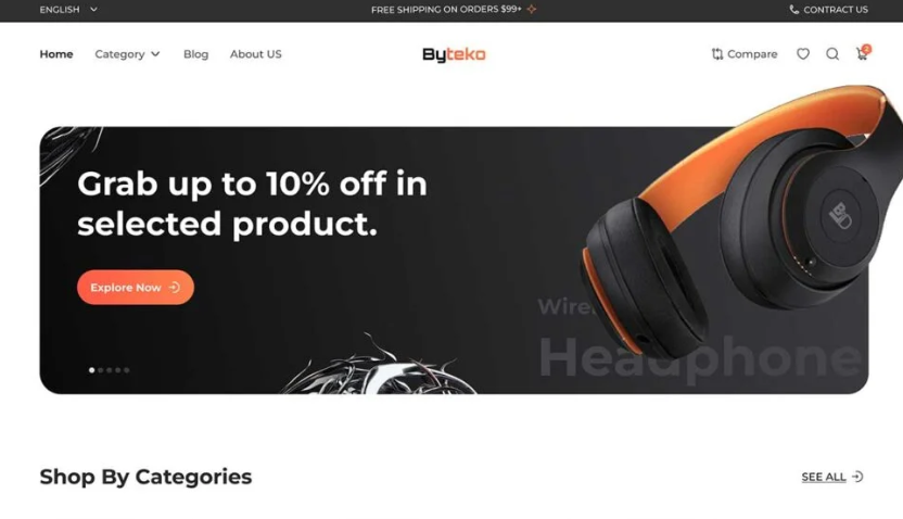 Byteko – Digital Gadgets Electronics Shop WooCommerce Elementor Template Kit