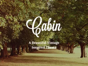 Cabin – Beautiful Vintage WordPress Theme