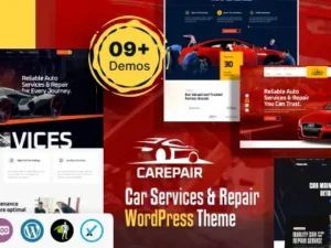 Carepair- Car Service & Auto Repair WordPress Theme