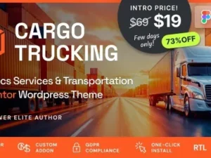 Cargo Trucking – Transportation Services & Logistics WordPress Theme