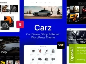 Carz – Car Dealer, Shop & Repair WordPress Theme