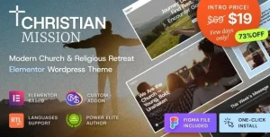 Christian Mission – Religious Events & Retreats Church WordPress Theme