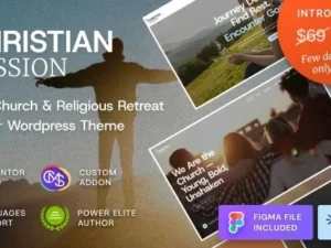 Christian Mission – Religious Events & Retreats Church WordPress Theme