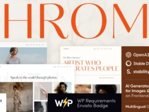 Chroma – Photography Portfolio WordPress Theme