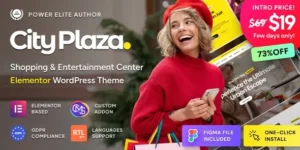 City Plaza – Entertainment Center & Shopping Mall WordPress Theme