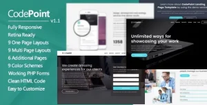 CodePoint – Multi-Purpose Landing Page WordPress Theme