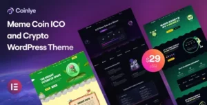 Coinlye – Meme coin ICO & Crypto WordPress Theme