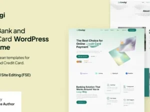 Credigi – Digital Bank & Credit Card FSE WordPress Theme