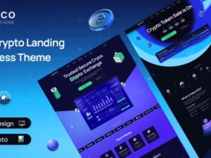 Cryco ICO & Crypto Landing WordPress Theme