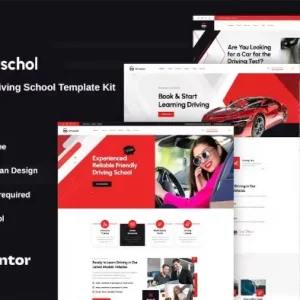 Drivschol – Driving School Elementor Template Kit