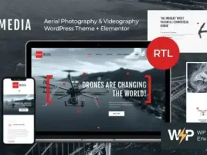 Drone Media Aerial Photography & Videography WordPress Theme