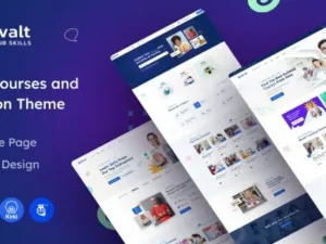 Eduvalt – Online Courses & Education WordPress Theme + RTL