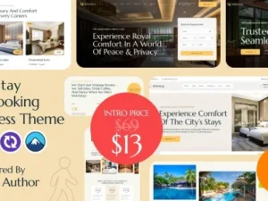 EliteStay – Hotel Booking WordPress Theme