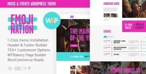 EmojiNation – Night Club & Concert Event WordPress Theme