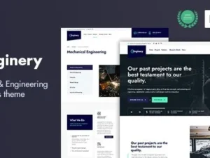 Enginery – Industrial & Engineering WP theme