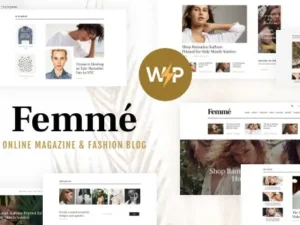 Femme – An Online Magazine & Fashion Blog WordPress Theme + RTL