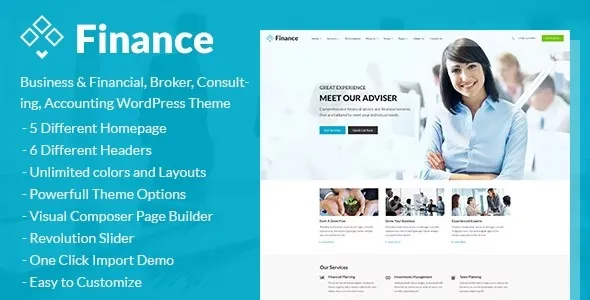 Finance – Consulting, Accounting WordPress Theme