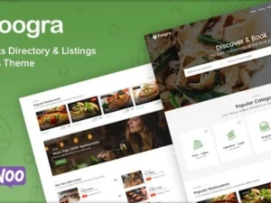 Foogra Restaurants Directory & Listings WordPress Theme