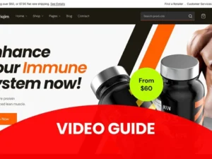 Gains – Fitness Supplement Store WooCommerce Elementor Template Kit for wordpress