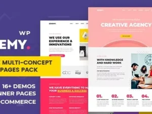 Genemy – Creative Multi Concept Landing Pages With Page Builder