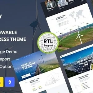 Greenify Solar & Renewable Energy WordPress Theme