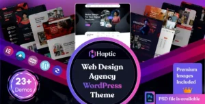 Haptic – Web Design Agency WordPress Theme