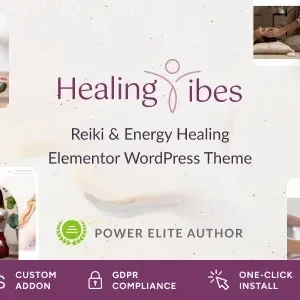 Healing Vibes – Reiki Healing & Meditation Coaching WordPress Theme