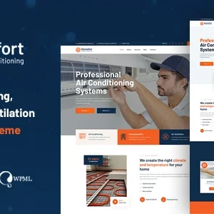 Homefort Air Conditioning & Heating WordPress Theme + RTL