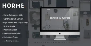 Horme – Clean One Page WordPress Theme