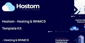 Hostom – Kit de Plantillas Elementor for Hosting y WHMCS