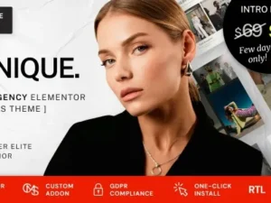 Iconique Fashion Model Agency WordPress Theme