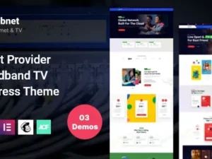 Internet Provider Broadband TV WordPress Theme Internet Service – Subnet