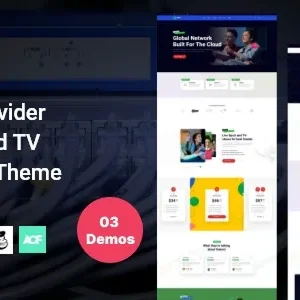 Internet Provider Broadband TV WordPress Theme Internet Service – Subnet