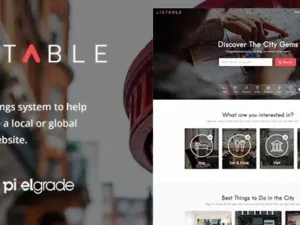 LISTABLE – A Friendly Directory WordPress Theme