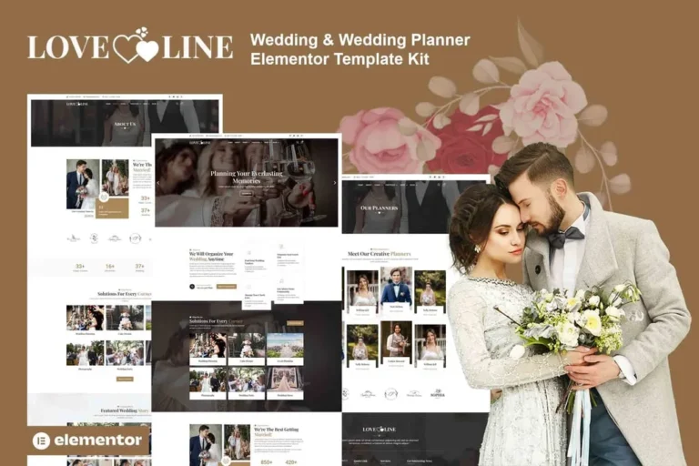 Loveline – Wedding & Wedding Planner Elementor Pro Template Kit