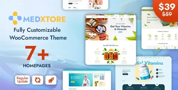 MedXtore – Pharmacy, Medical & Beauty Elementor WooCommerce Theme