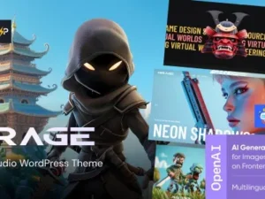 Mirage – Game Studio WordPress Theme