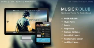 Music Club – Band Party WordPress Theme